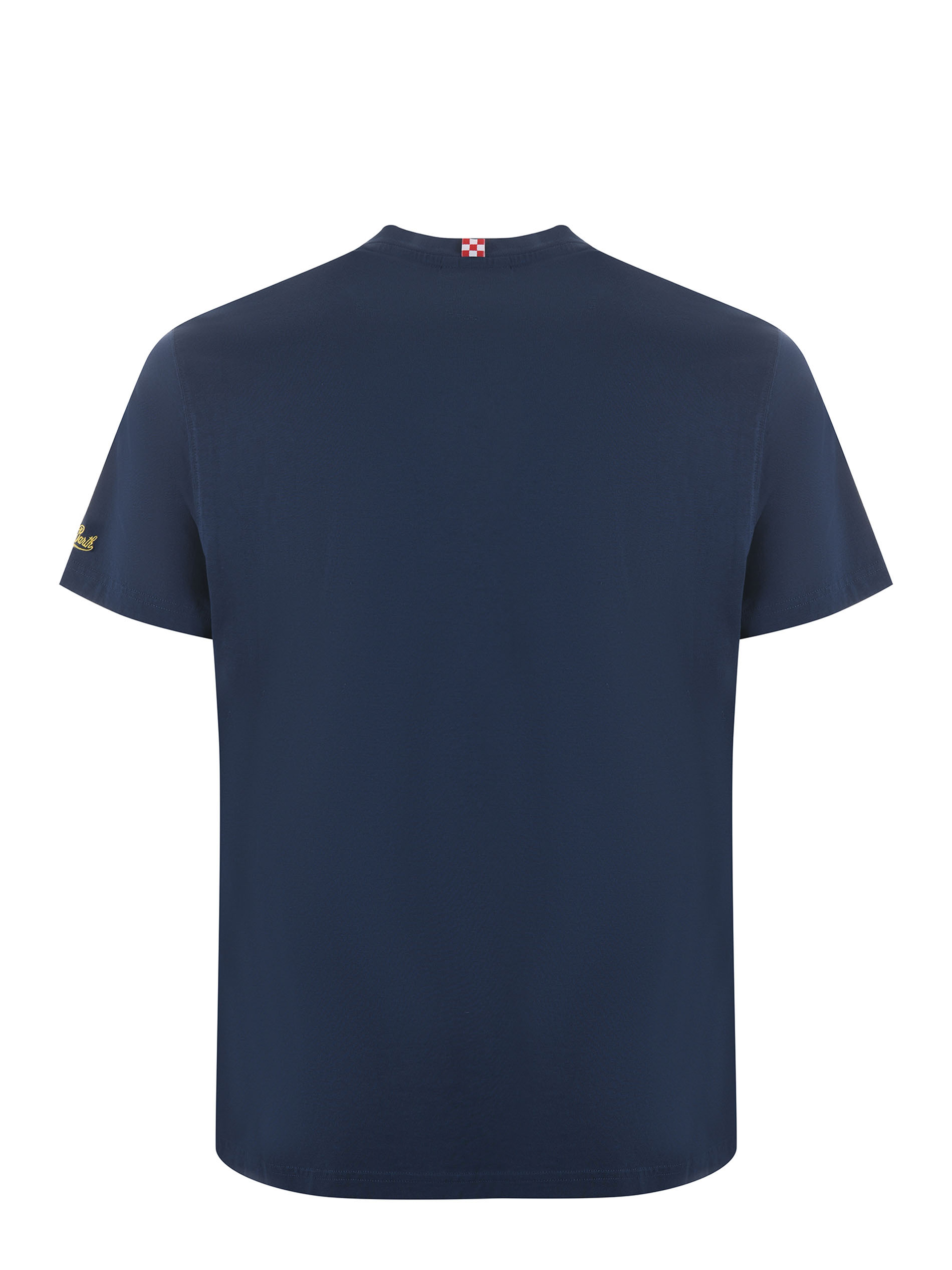 Tシャツ・カットソー MC2 SAINT BARTH Portofino organic cotton t-shirt Blu MC2 Saint Barth POT0001 Man Blue T-shirts and Polos - Zuklat